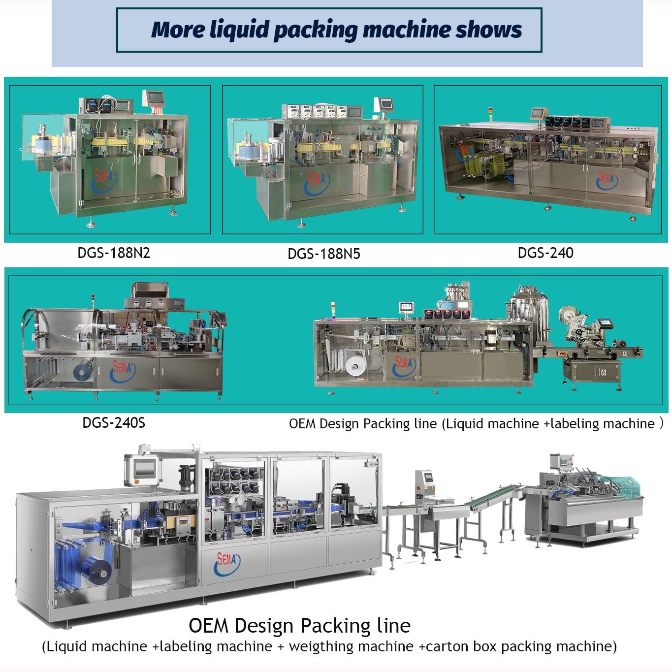 Automatic single-dose plastic ampoule filling machine with label and date printing