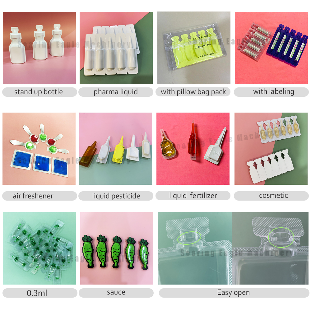 Automatic plastic ampoule bottling blow fill seal machine pharmaceutical Oral liquid filling packing machine