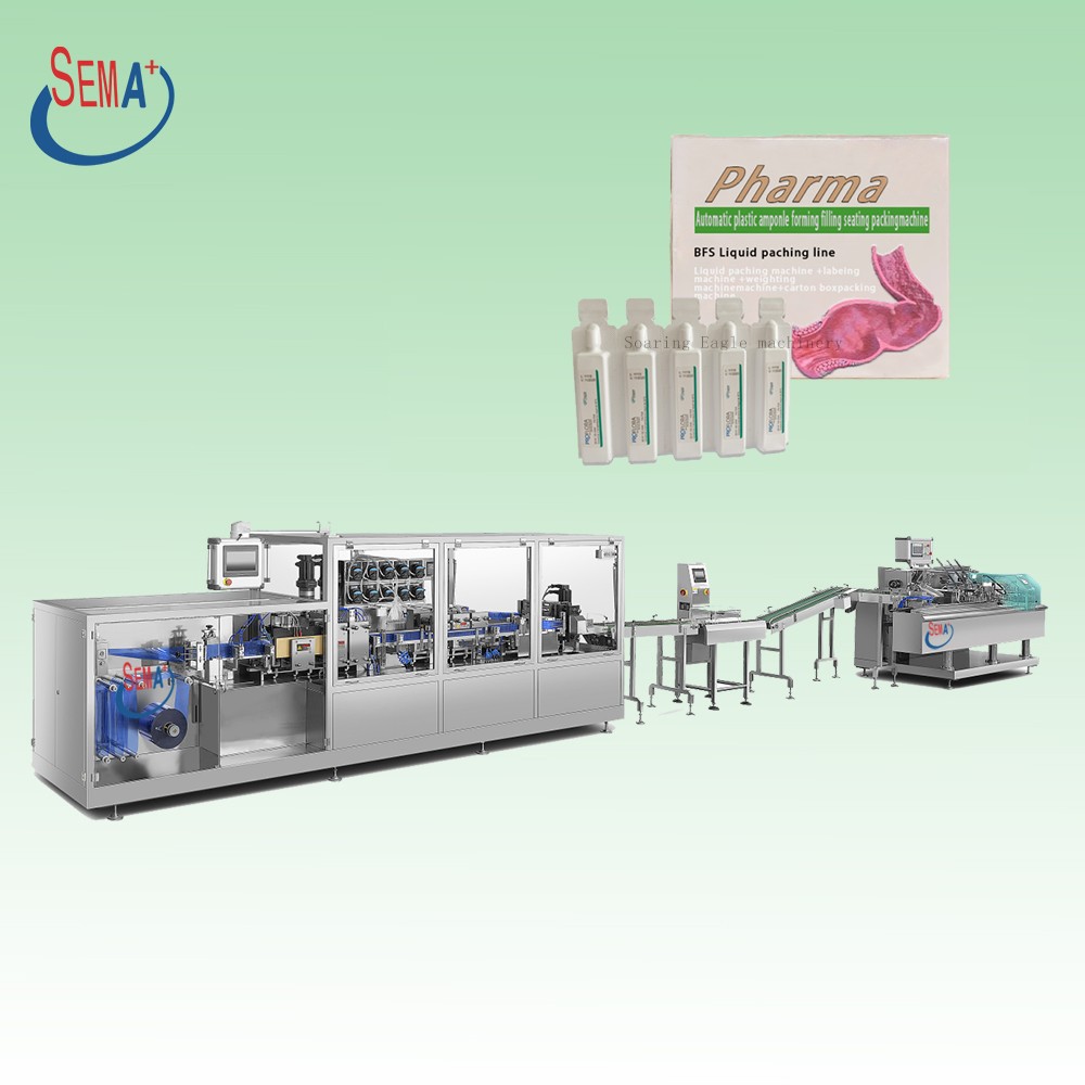 Automatic plastic ampoule bottling blow fill seal machine pharmaceutical Oral liquid filling packing machine