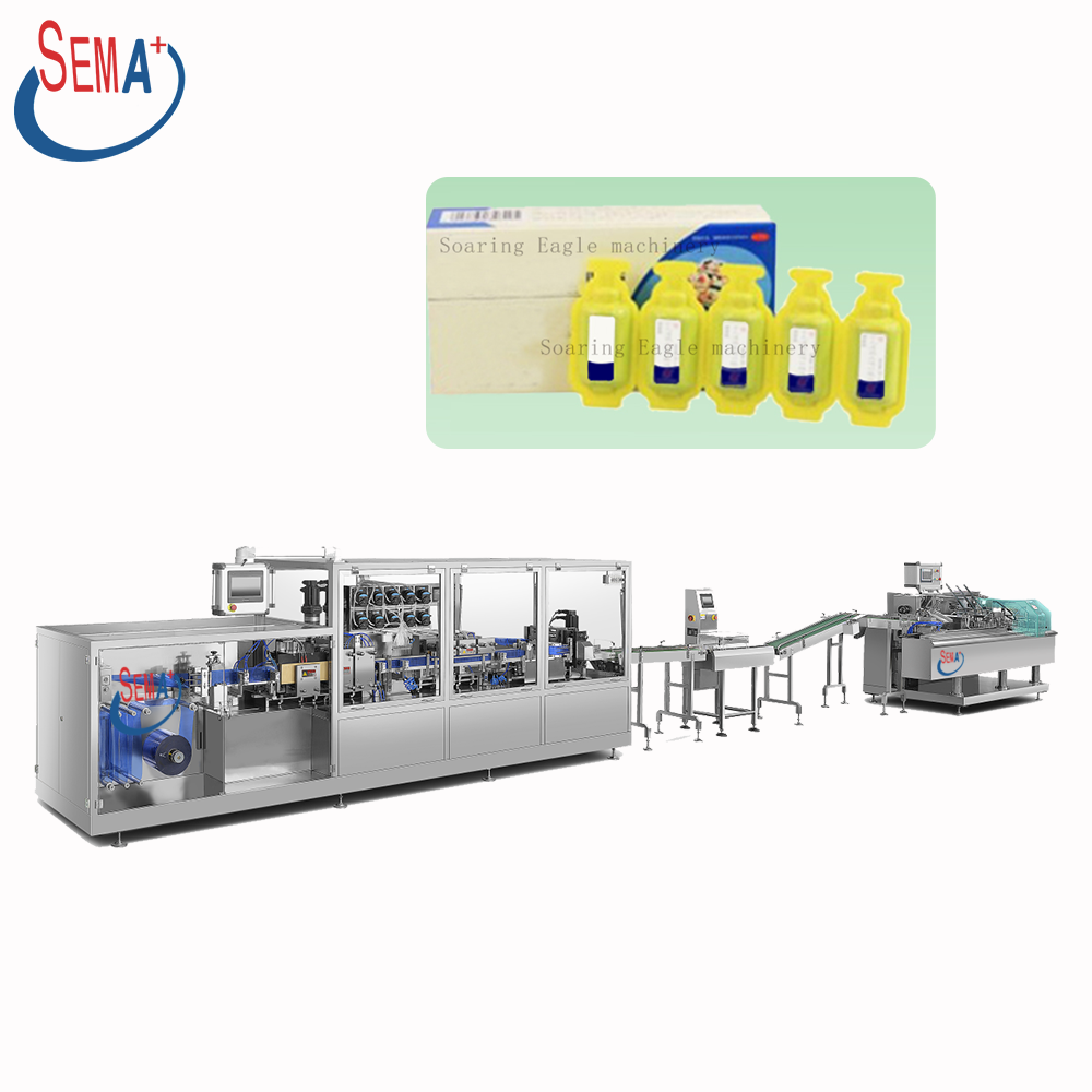 Plastic ampoule forming filling sealing machine for food beverage liquid mini olive oil honey packing machine