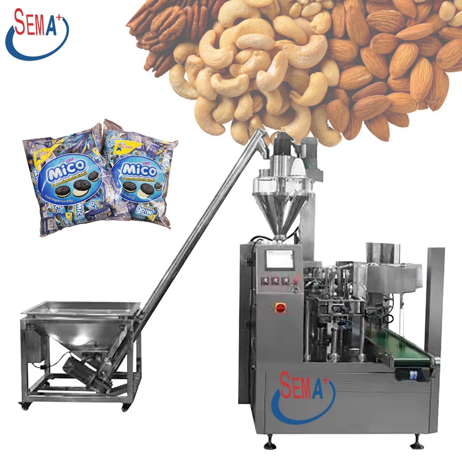 Puffed Food Packaging Machine Fully Automatic 50g 250g 500g Puffed Food Potato Chips Banana Chips Sachet Packaging Machine