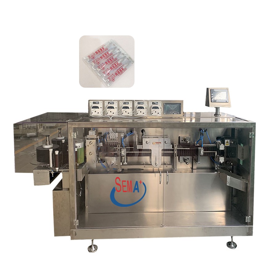 Automatic mini plastic bottle oral e liquid filling machine for sale