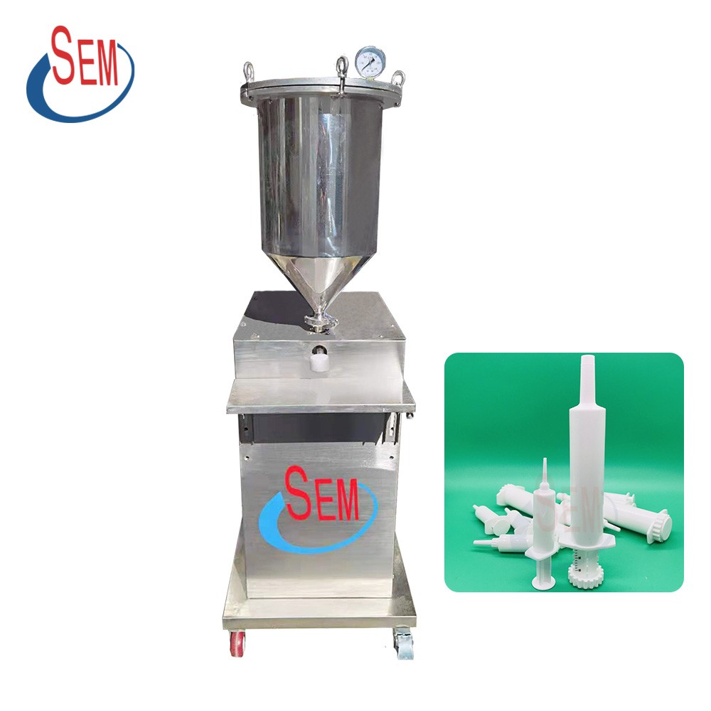 semi automatic cart filler gun disposable cbd vape pen syringe filling machine