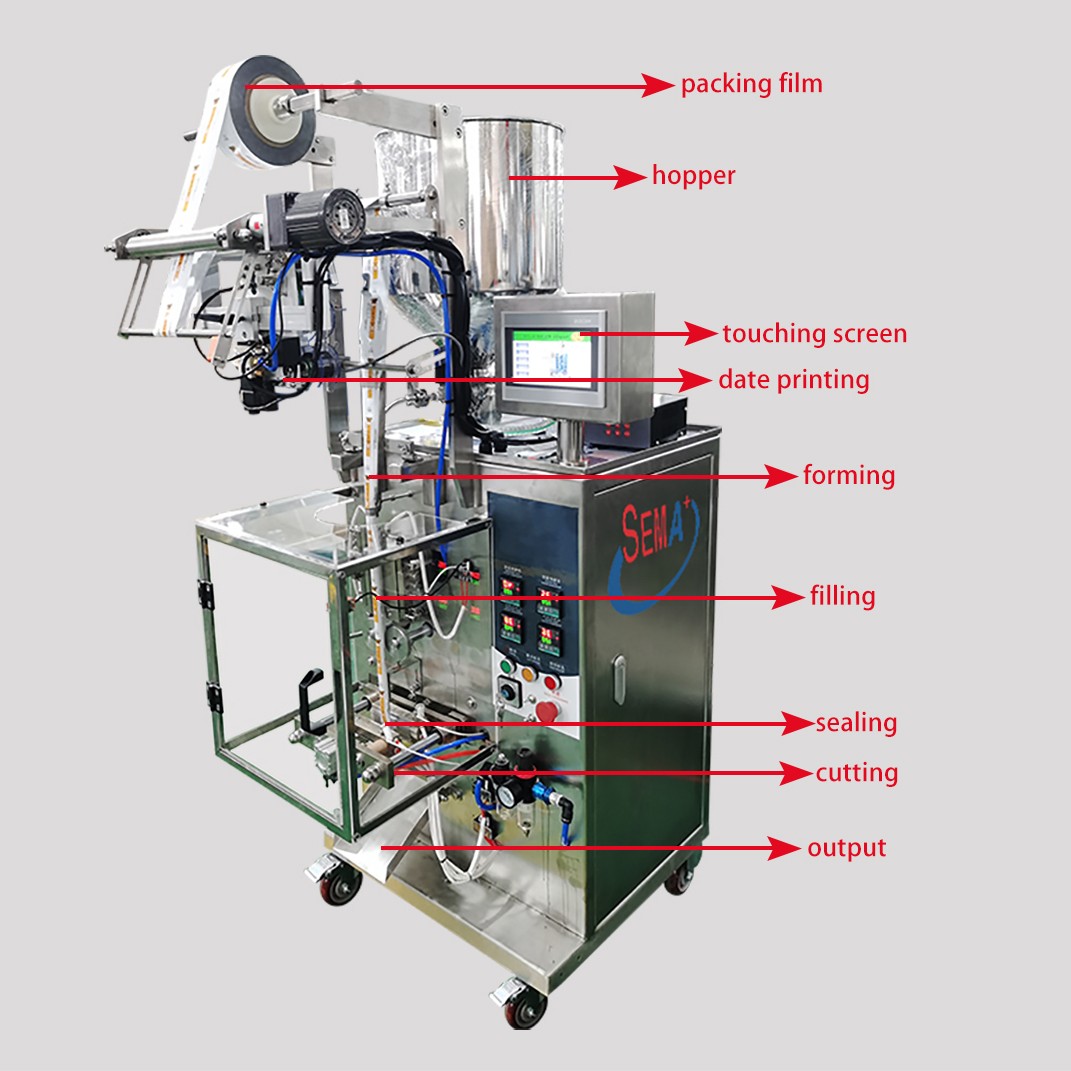 Automatic Honey Liquid Gel Sachet Filling Packaging Machine Shaped Bag Stick Packing Machine