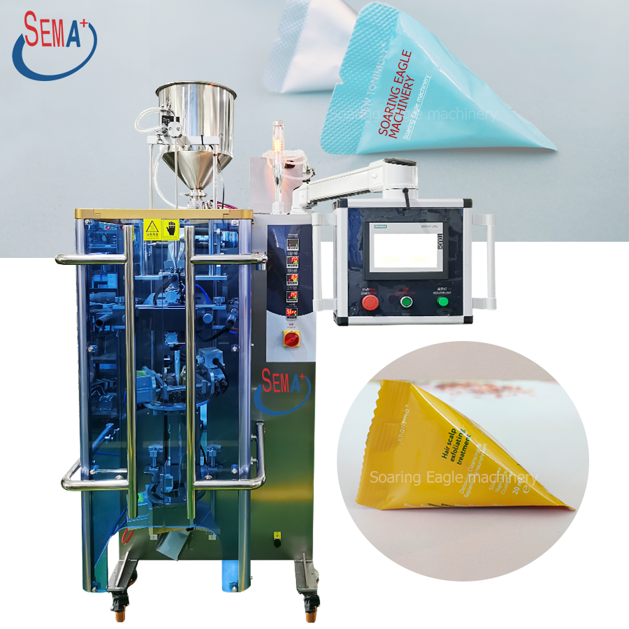 Precision packaging triangle bag soy beans/candy/liquid  powder schet packing machine