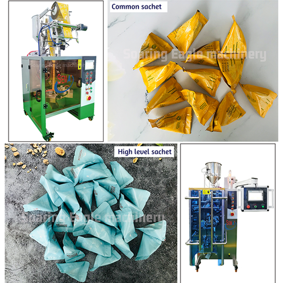 triangle bag juice packing machine small liquid packaging machine 10ml liquid filling sachet packing machine