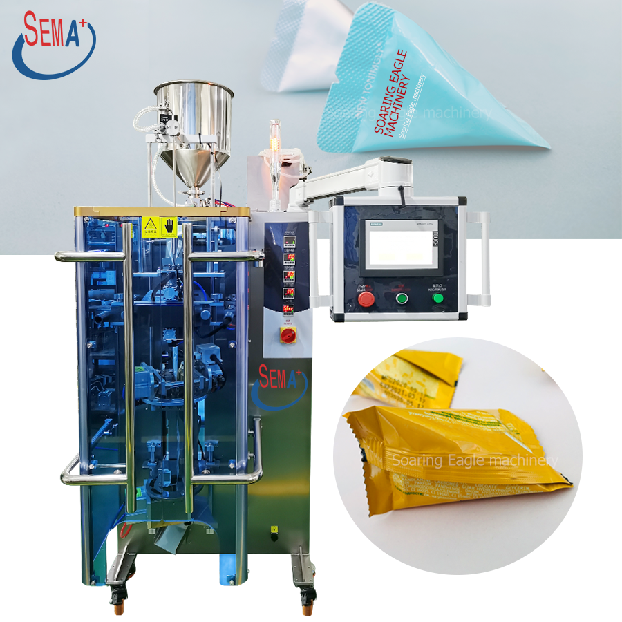 triangle bag juice packing machine small liquid packaging machine 10ml liquid filling sachet packing machine