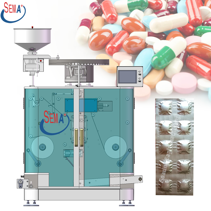 Soft Double aluminum strip foil tablet packing machine