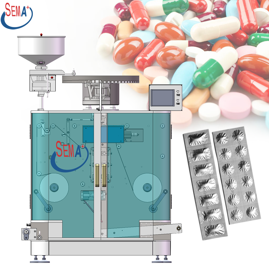 Soft Double aluminum strip foil tablet packing machine