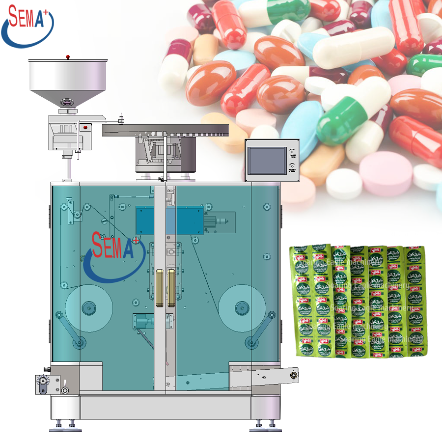 Medicine Double Aluminum Strip Packing Machine For Tablet Pill