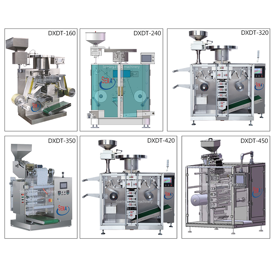 CE Material Automatic Filling Medicine Strip Packing Machine