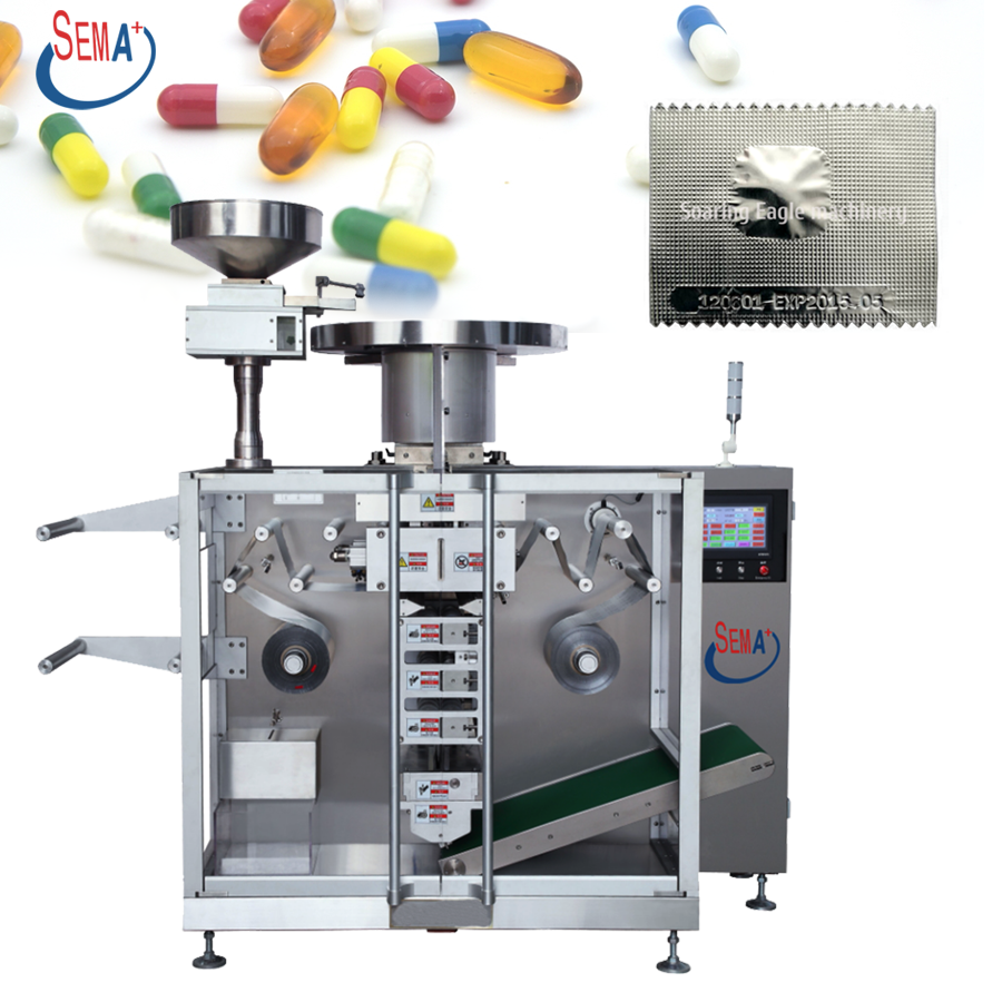 CE Material Automatic Filling Medicine Strip Packing Machine