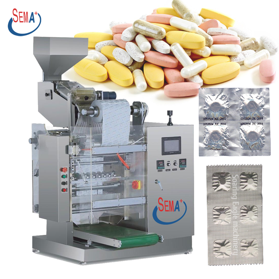 Capsule Automatic Aluminum Foil Capsule Packaging Machine Pill Blister Strip Packing Machine