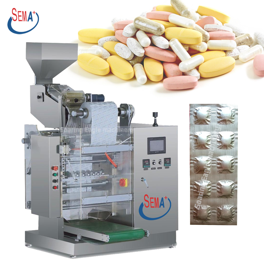 Capsule Automatic Aluminum Foil Capsule Packaging Machine Pill Blister Strip Packing Machine