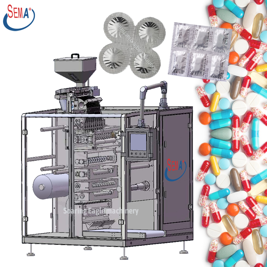  Mini Alu Auto Medicine Paper Tablet Strip Packing Machine 