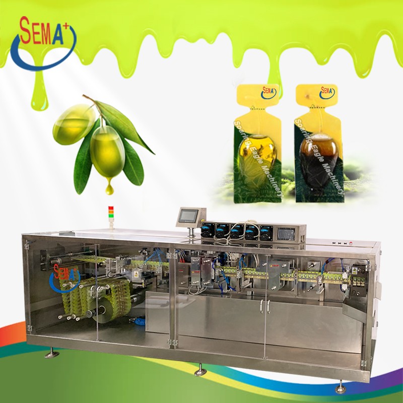 automatic olive oil packing machine forming filling sealing 14ml organ oil packaging machine