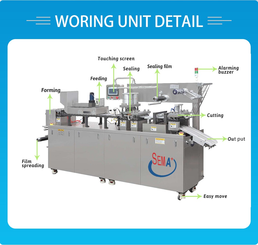 Automatic Tablet Blister Pack Packing Sealing Machine Tablet