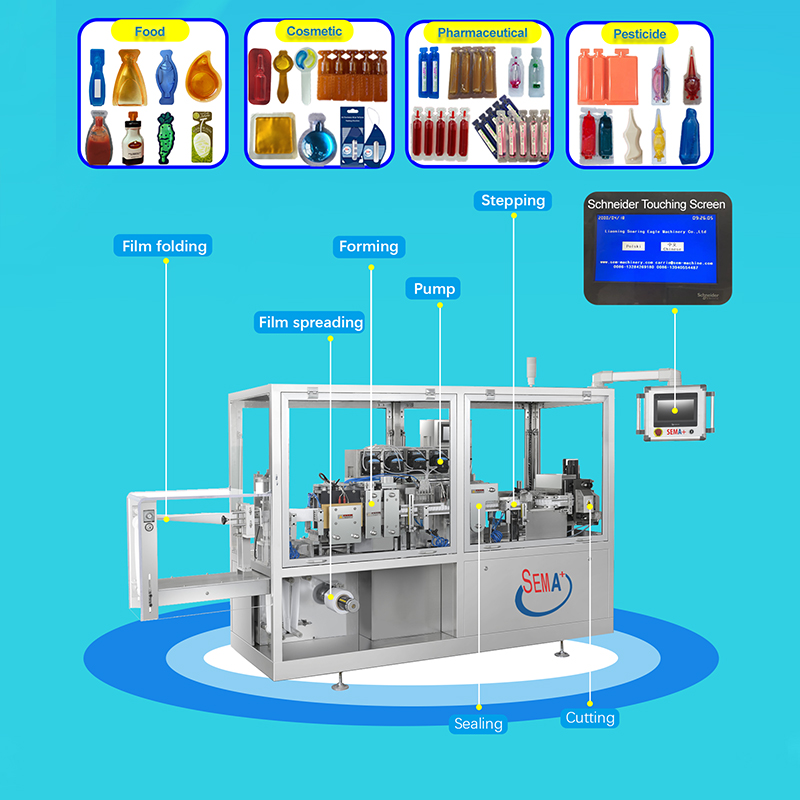 Liquid Honey Automatic Packing Jam Olive Oil Cheese Butter Cream Filling Packaging Machine