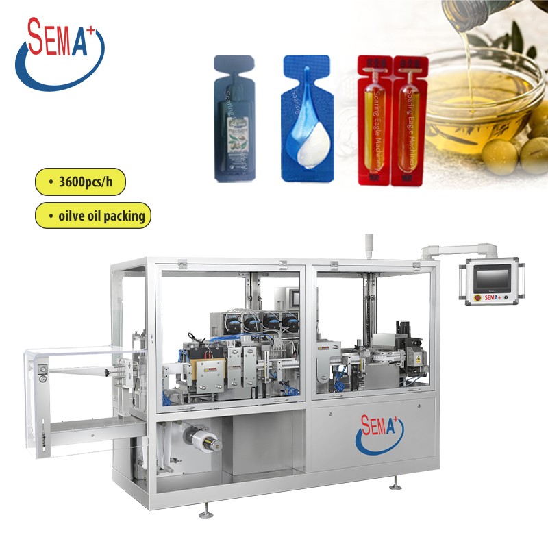 Liquid Honey Automatic Packing Jam Olive Oil Cheese Butter Cream Filling Packaging Machine