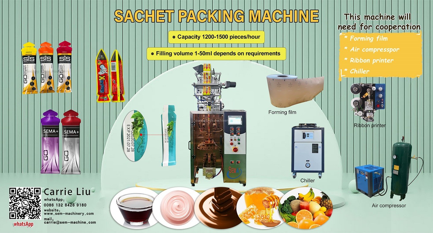 Automatic chocolate sachet packing machine
