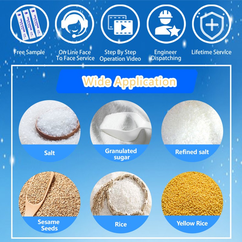 Multi lanes granule salt suger filling sachet packing machine