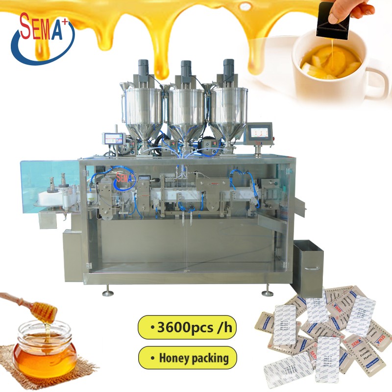 Snap easy open honey shampoo cream sauce folding liquid packing machine