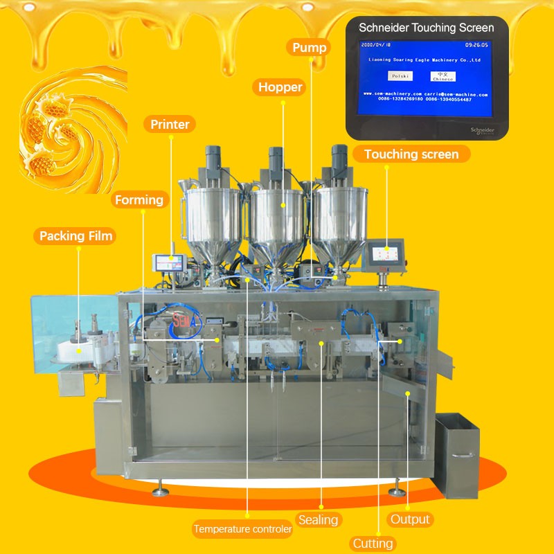 New product liquid packing machine snap folding open easily packaging machine 