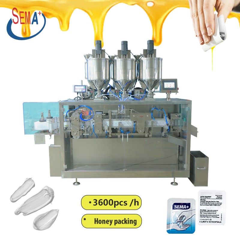 New product liquid packing machine snap folding open easily packaging machine 