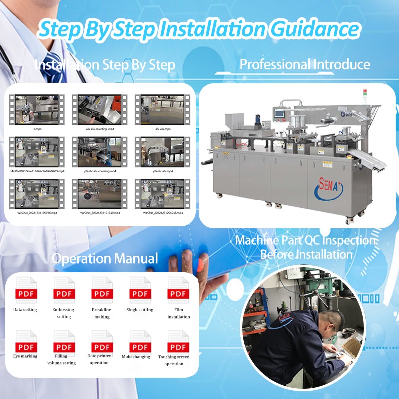 Full Automatic aluminum alu alu pharmaceutical tablet pill capsule packaging blister packing machine