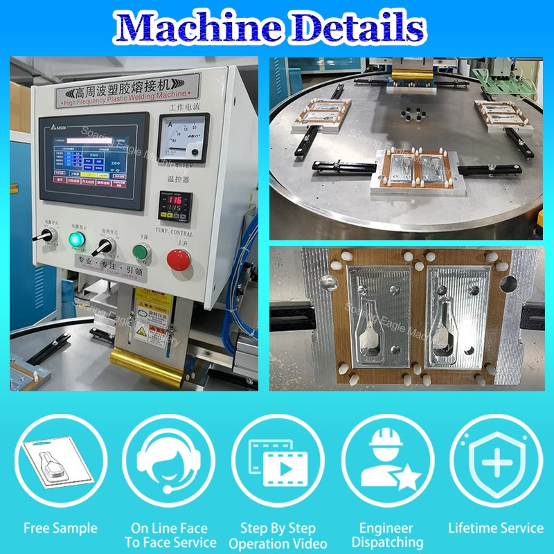 Pet drop sealing  semi automatic round plate blister packaging machine