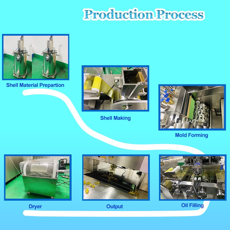 Pharmaceutical Fish Oil Soft Gel Maker Gelatin Capsule Softgel Manufacture Machine Gelatin Capsule Making Machine