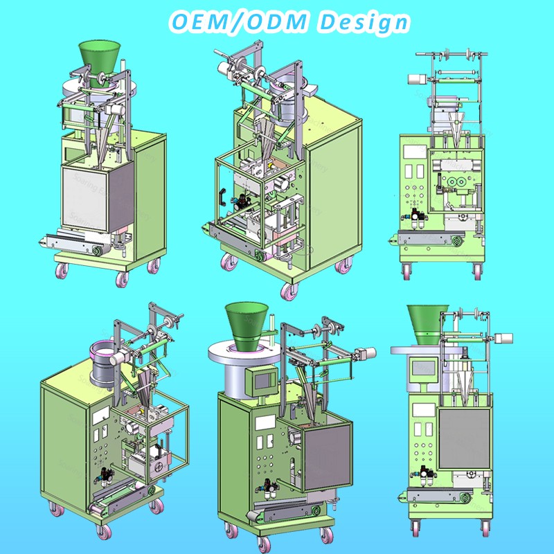 Automatic vertical beans candy tablet medical small sachet packing machine