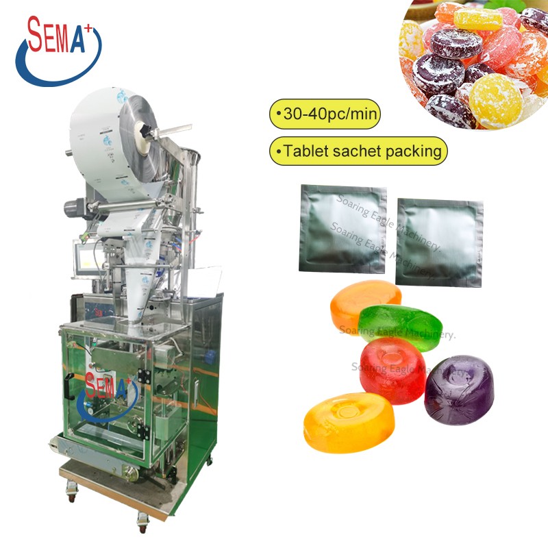 Automatic vertical beans candy tablet medical small sachet packing machine