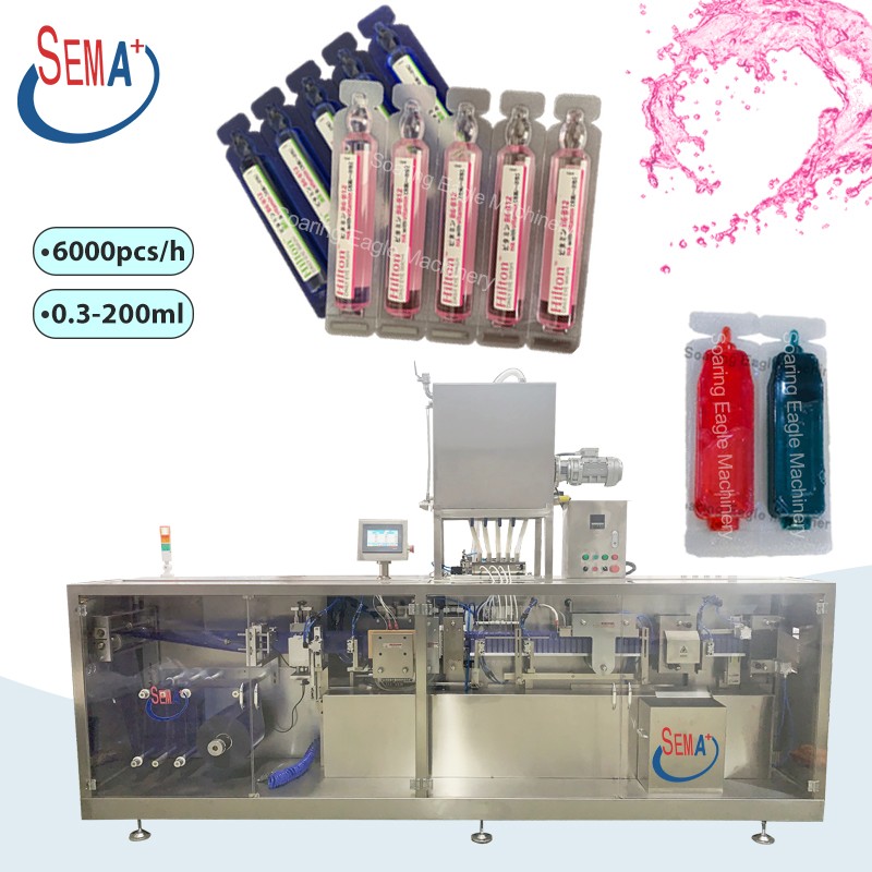 DGS240 pharmaceutical cosmetic cream honey food liquid forming filling sealing packing machine 