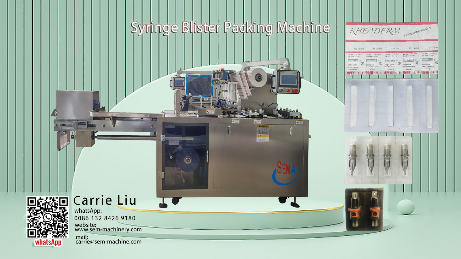 Paper Syringe Blister Packing Machine