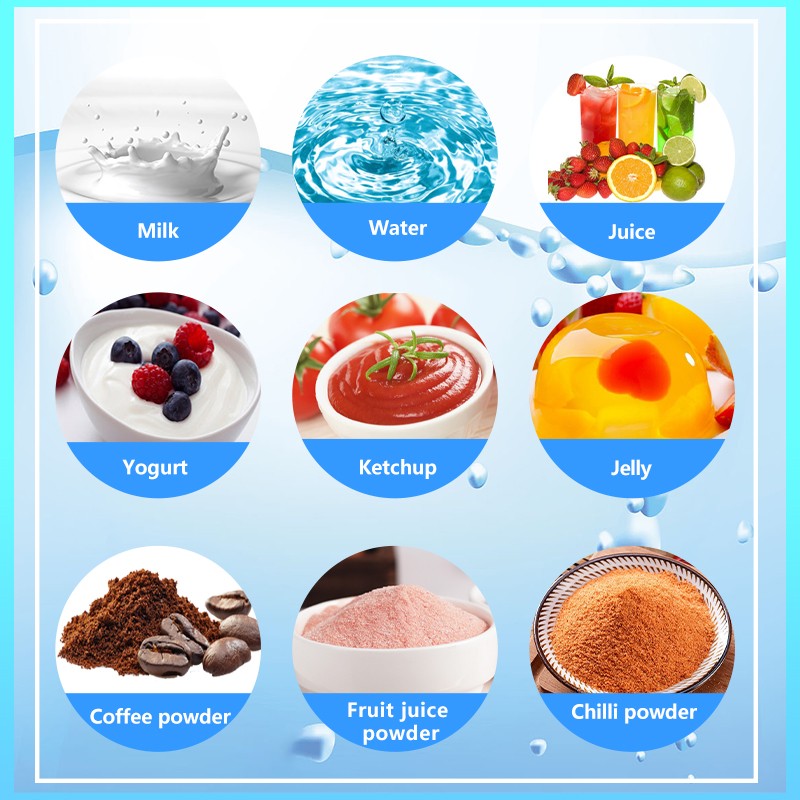 Automatic Jelly Yogurt Ice Cream Juice Sugar Honey Rotary Cup Filling Capping Sealing Machine