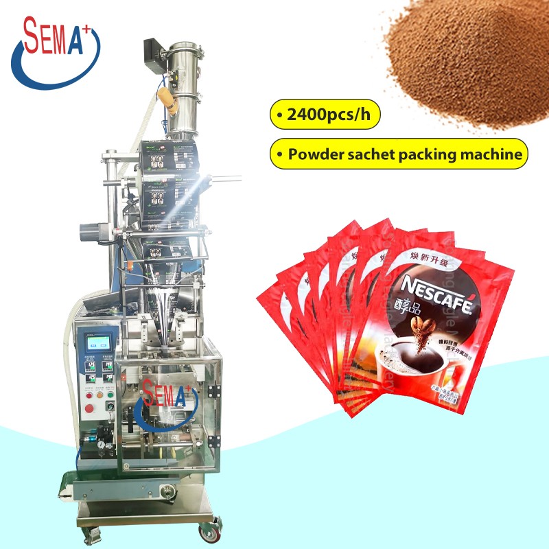 Automatic 10g 20g 100g small sachets mushroom powder jaggery powder milk powder bag packing machine