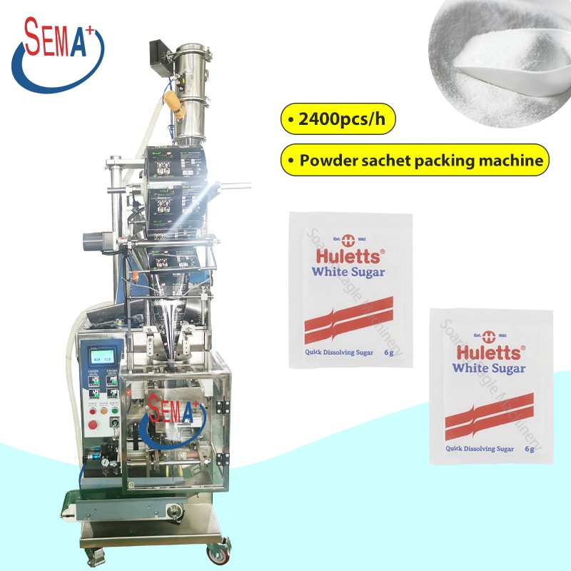 Cheap price popular 10g soluble powder pesticide powder granule three side four side seal sachet packing machine