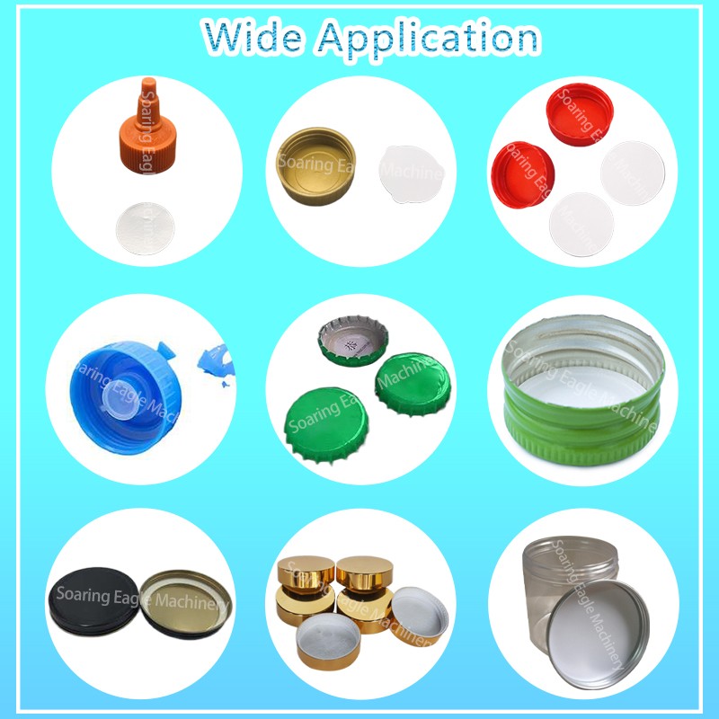 Completely automatic gasket plastic bottle lid cover wadding liner inserting cap lining machine