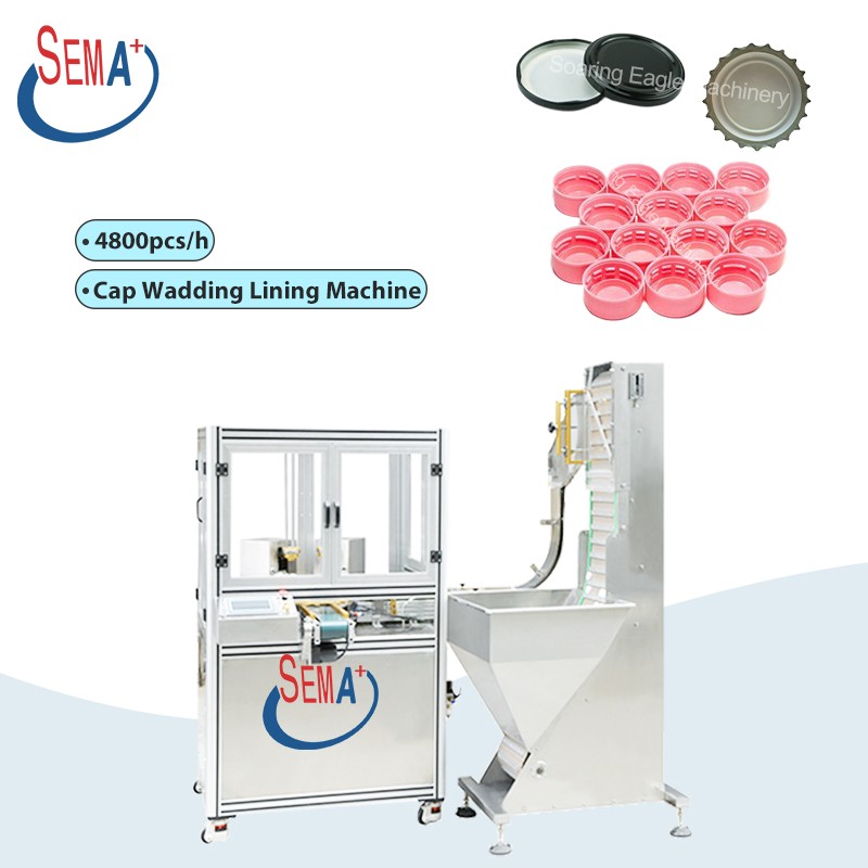 Automatic good service plastic bottle capping liner inserting machine, capping Lining Machine, lid wad insert machine