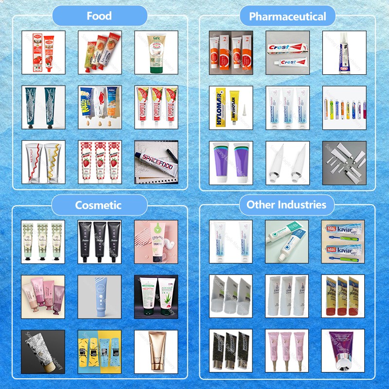 Full automatic small body butter shop oil ketchup filling machine ointment cream sauce soft tube filling and sealing machine