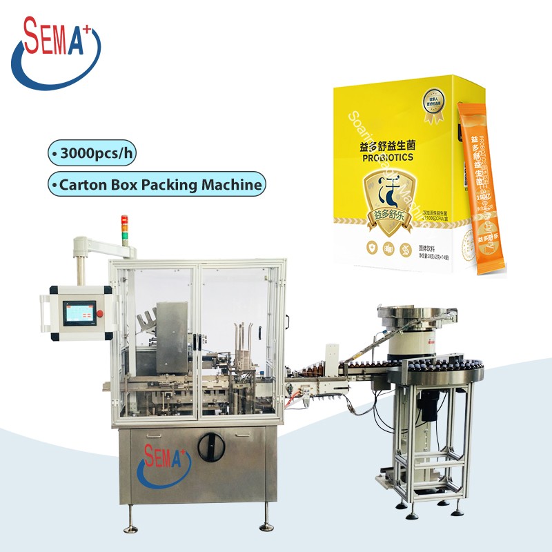 Automatic Coffee Capsule Tea Bag Condom Sachet Soap Box Cartoning Packaging Machinery Wrapping Carton Packing Machine