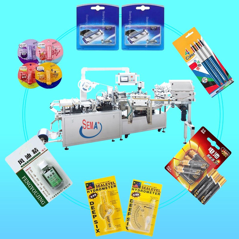 2023 new automatic paper card packaging blister packaging machine portable nail clipper box