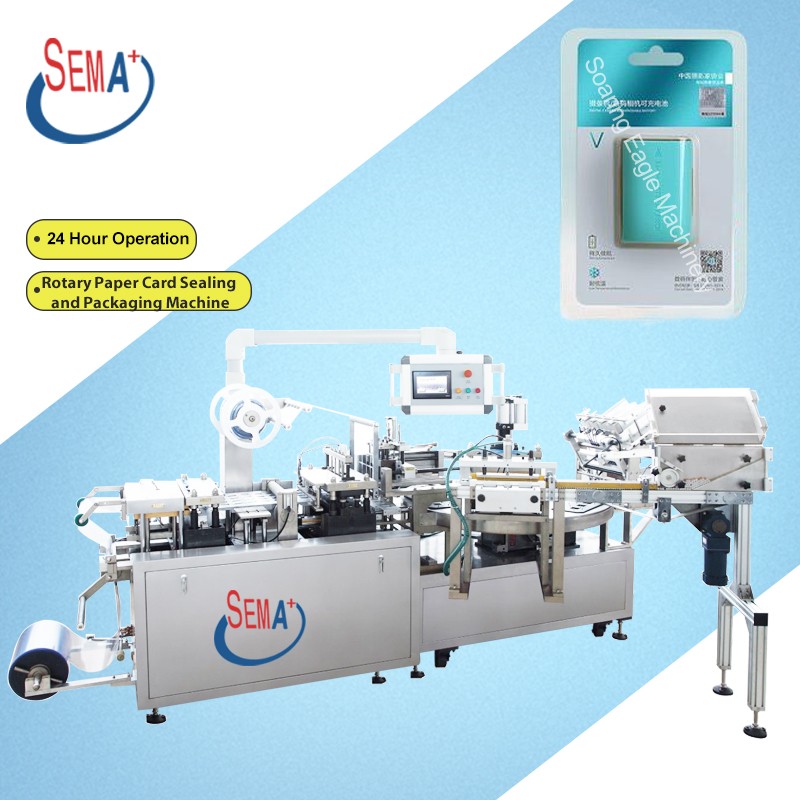 Pneumatic Blister Packaging Machines rotary automatic Plastic Blister Card sealing Machine