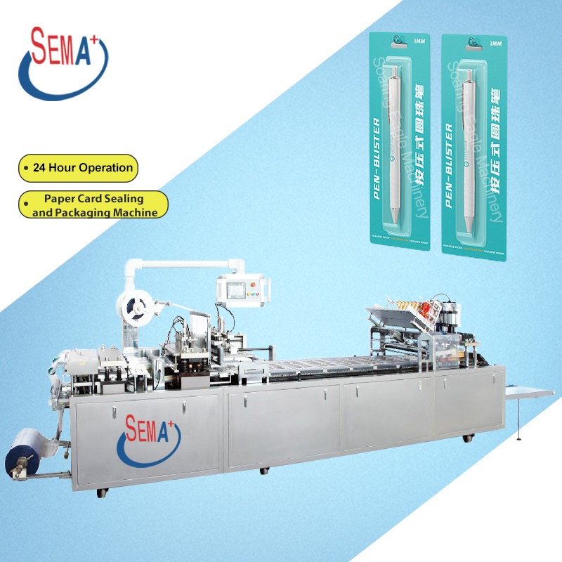 PVC+Paper Card Fully Automatic Toothbrush Blister hot sealing Packing Machine for sale