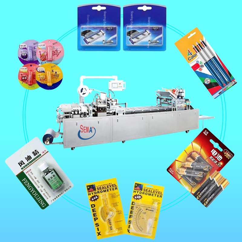 PVC+Paper Card Fully Automatic Toothbrush Blister hot sealing Packing Machine for sale