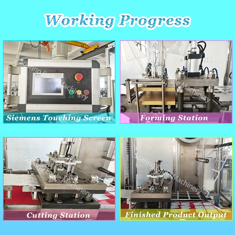 PVC+Paper Card Fully Automatic Toothbrush Blister hot sealing Packing Machine for sale