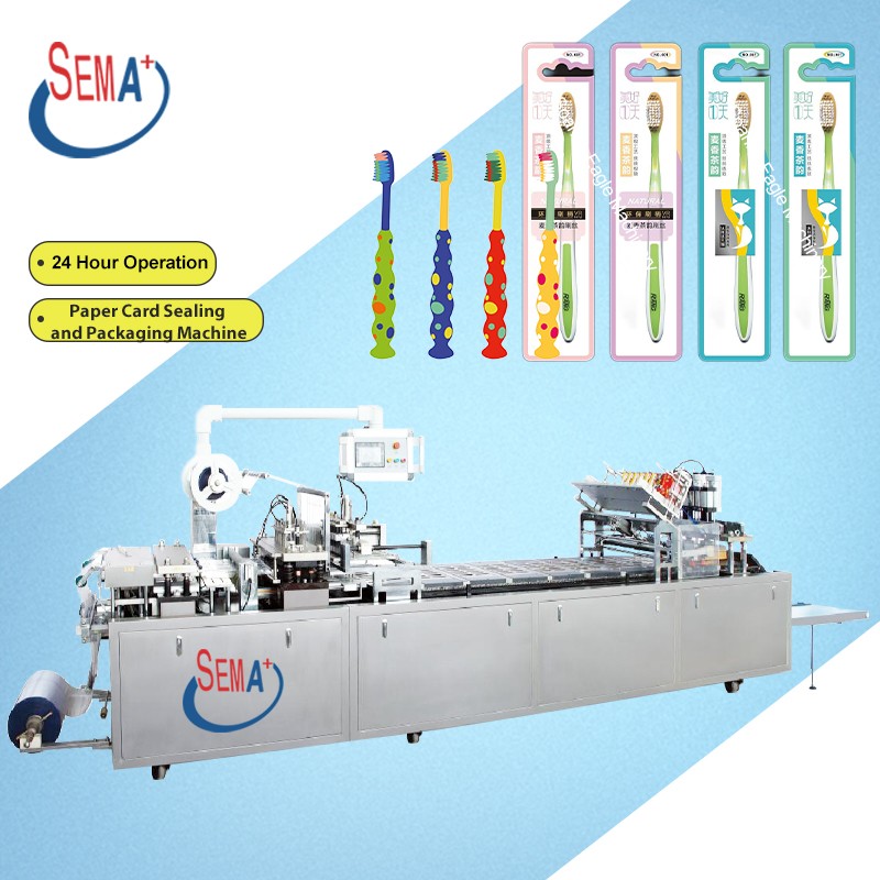 High speed tooth brush plastic blister paper card packing machine for toothbrush cardboard packing machine