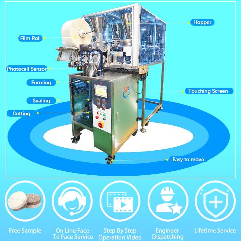 multi-functional automatic vertical chocolate tablets pouch packaging machine capsule candy sachet packing machine