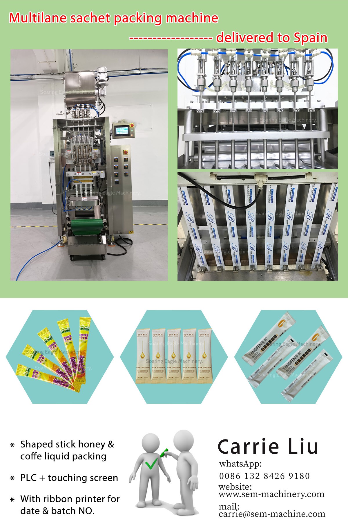 Multilane Sachet Packing machine